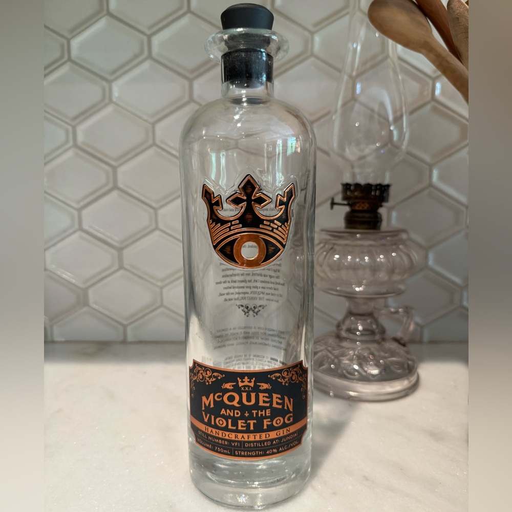 McQueen and The Violet Fog Gin Bottle Empty